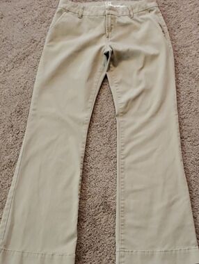 Women’s Khaki Stretch Trousers - Classic Straight Fit